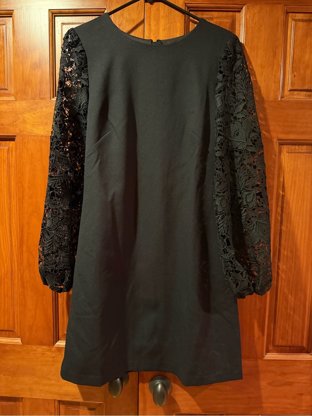 White House Black Market Black Lace Sleeve Shift Dress - New with tags
